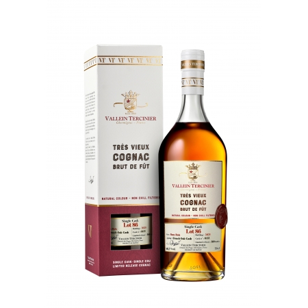 Cognac Lot 86 Bons Bois brut de fût Vallein-Tercinier édition limitée